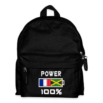 Jamaica and France are in power - Kids' Backpack - black - Front