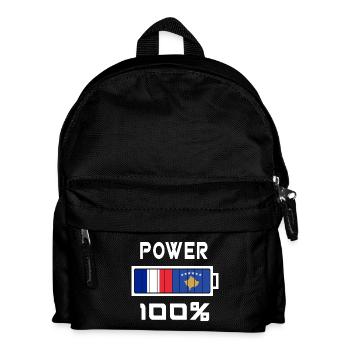 France and Kosovo are in power - Kids' Backpack - black - Front