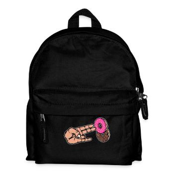 Baking Calories Sweets Donut Snacking Delicious - Kids' Backpack - black - Front