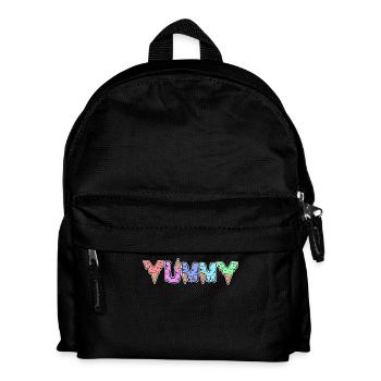 Lecker Nachspeise Süßigkeiten Eis Süß Naschen - Kinder Rucksack - Schwarz - Vorne