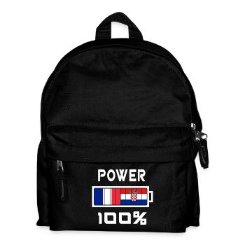 France and Croatia are in power - Kids' Backpack - black - Front