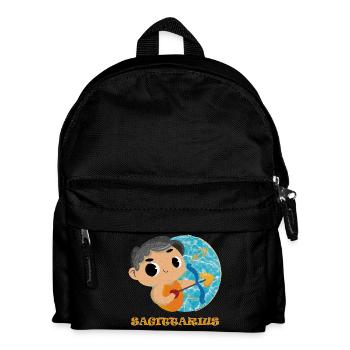 Sternzeichen Schütze - Kinder Rucksack - Schwarz - Vorne