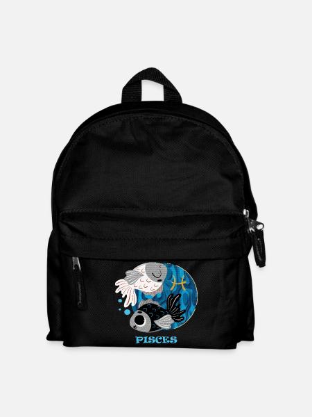 Zodiac sign Pisces - Kids' Backpack - black
