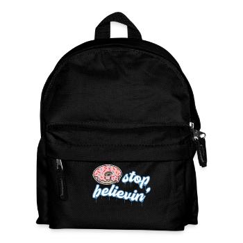 Snacking Donut Sweets Statement Dessert - Kids' Backpack - black - Front