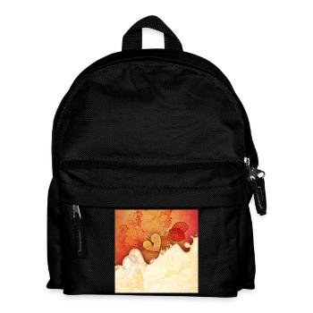 Wonderful flowers with heart. - Kids' Backpack - black - Front