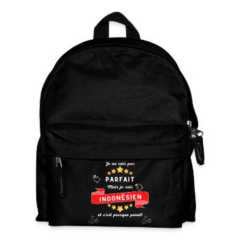 Je ne suis pas parfait mais je suis Indonésien - Sac à dos Enfant - noir - Devant