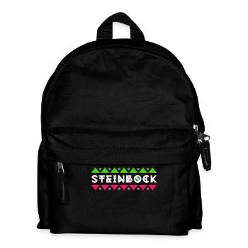 Aberglaube Sternbild Horoskop Steinbock Astrologie - Kinder Rucksack - Schwarz - Vorne