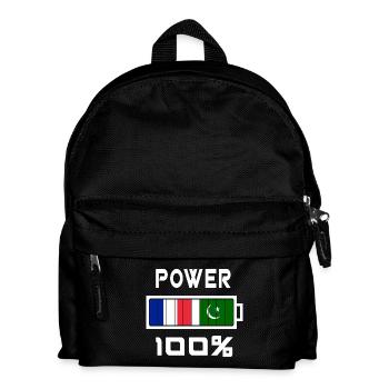 Pakistan and France are in power - Kids' Backpack - black - Front