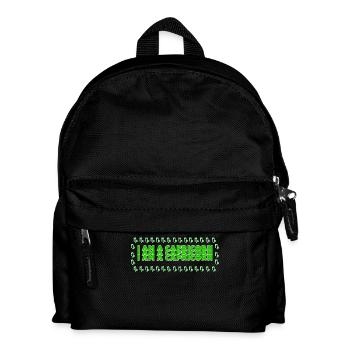 Horoskop Statement Steinbock Himmel Aberglaube - Kinder Rucksack - Schwarz - Vorne