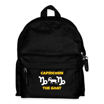 Tierkreiszeichen Statement Horoskop Steinbock - Kinder Rucksack - Schwarz - Vorne