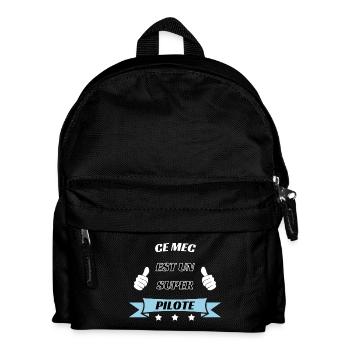 Ce mec est un super pilote - Sac à dos Enfant - noir - Devant