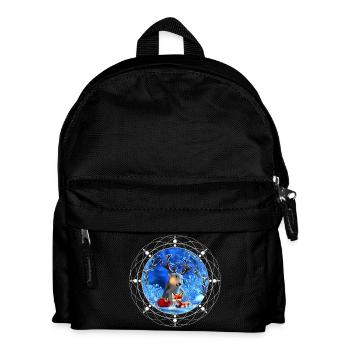 Le petit renne et le mignon renard vous souhaitent un fel - Sac à dos Enfant - noir - Devant