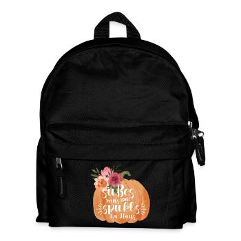 Halloween sweets out otherwise it haunts... - Kids' Backpack - black - Front