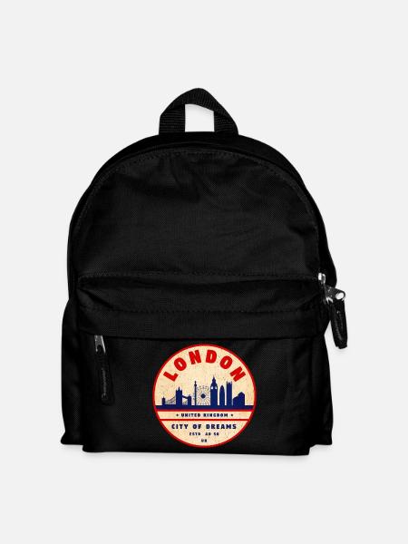 Skyline de Londres, ville de rêves - Sac à dos Enfant - noir