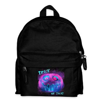 Citrouille néon Trick Or Treat - Sac à dos Enfant - noir - Devant