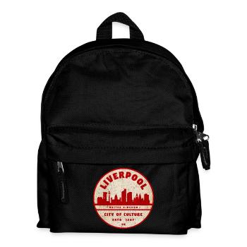 Sceau vintage de Liverpool Skyline - Sac à dos Enfant - noir - Devant