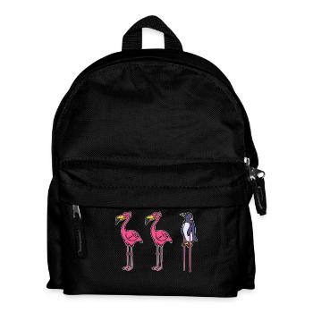Lustig Tier Pinguin Seevogel Zoo Vogel - Kinder Rucksack - Schwarz - Vorne