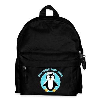 Pinguin Eis Kälte Seevogel Schnee Tier Südpol - Kinder Rucksack - Schwarz - Vorne