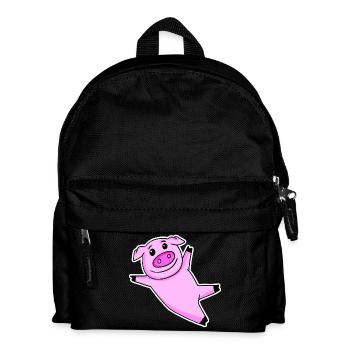 Cochon mignon - Sac à dos Enfant - noir - Devant