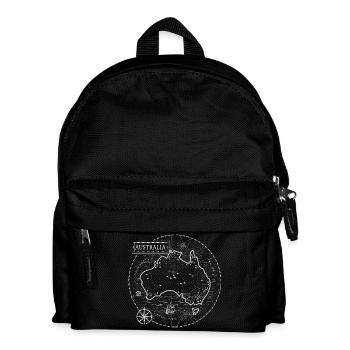 Vintage Landkarte Australien - Kinder Rucksack - Schwarz - Vorne