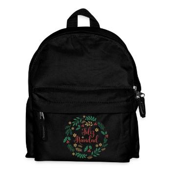 playera feliz navidad camiseta merry christmas - Kids' Backpack - black - Front