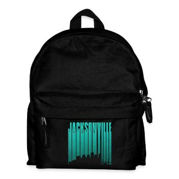 Jacksonville Skyline Vertical Typo - Kids' Backpack - black - Front