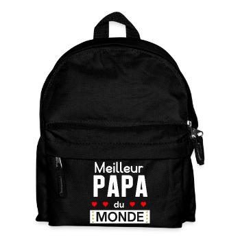 Meilleur papa du monde - Sac à dos Enfant - noir - Devant