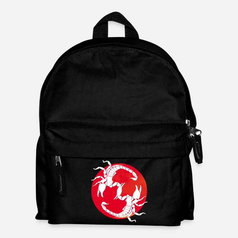 Scorpios - Letter S - Kids' Backpack - black
