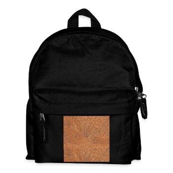 Katzen Fell gestromt, closing - Kinder Rucksack - Schwarz - Vorne
