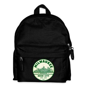 Milwaukee Brew City Skyline - Kinder Rucksack - Schwarz - Vorne