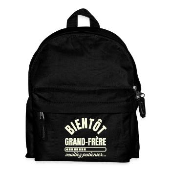 Bientôt Grand Frère - Sac à dos Enfant - noir - Devant
