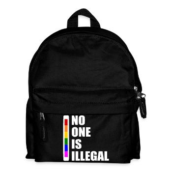 No one is illegal - Kids' Backpack - black - Front