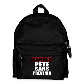 Danger Pete Sans Prévenir - Sac à dos Enfant - noir - Devant