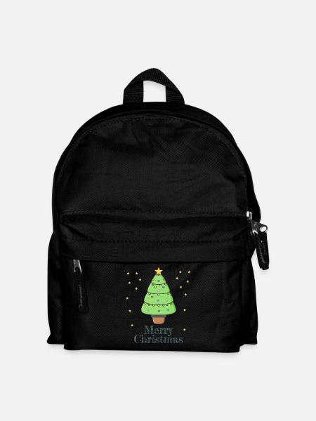 Frohe Weihnachten - Kinder Rucksack - Schwarz