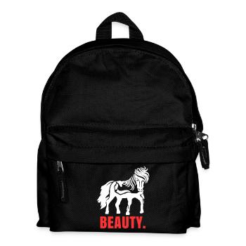 Islandpferde Pferde Spruch Pferdeliebe Pferdenarr - Kinder Rucksack - Schwarz - Vorne