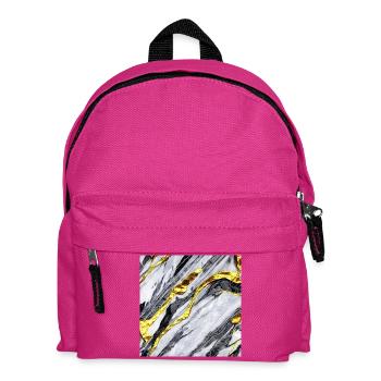 Marmorgold Struktur - Kinder Rucksack - Fuchsia - Vorne