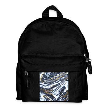 Marble meets gold Marble gold texture - Kids' Backpack - black - Front