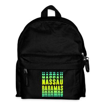 Nassau Bahamas Design - Kinder Rucksack - Schwarz - Vorne