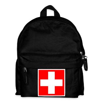 schweiz - Kinder Rucksack - Schwarz - Vorne