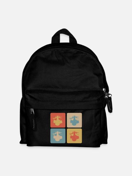 Schlagzeug Design - Kinder Rucksack - Schwarz