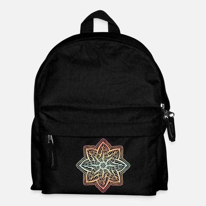 Mandala - Kinder Rucksack - Schwarz