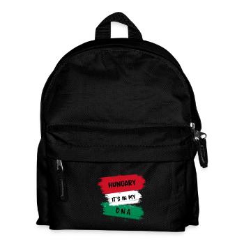 Ungarn ist in meiner DNA Flaggen Design - Kinder Rucksack - Schwarz - Vorne