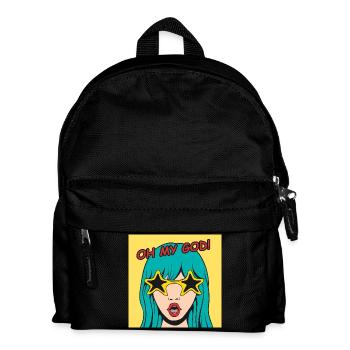 Pop Art Girl Oh My God Star Shades - Kids' Backpack - black - Front