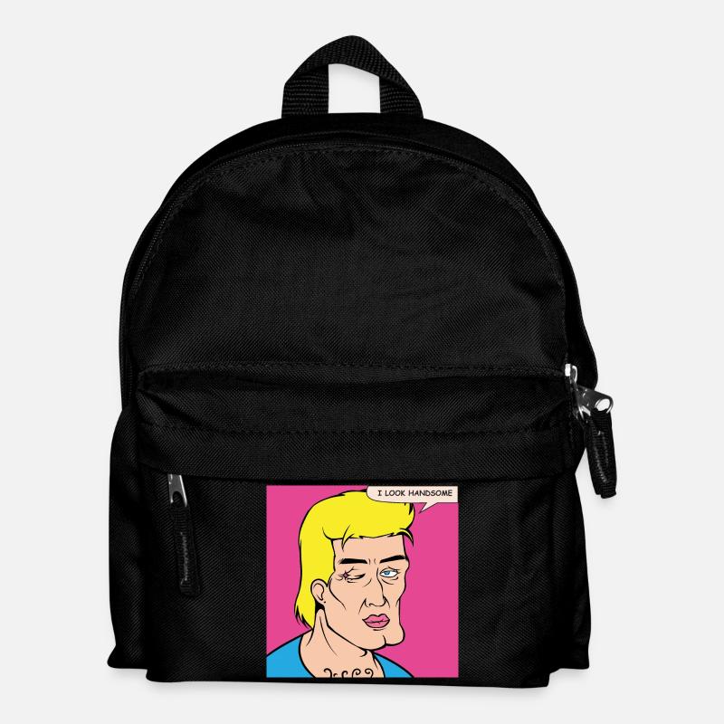 Pop Art self-praise in comic style - Kids' Backpack - black
