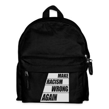 make racism wrong again - Kids' Backpack - black - Front
