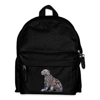 Clouded leopard - Kids' Backpack - black - Front