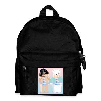 KAPITÄN FAULTIER - EISBÄR VALENTINSTAG - LIEBE - Kinder Rucksack - Schwarz - Vorne