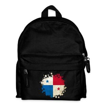 Panama vintage flags blob - Kids' Backpack - black - Front
