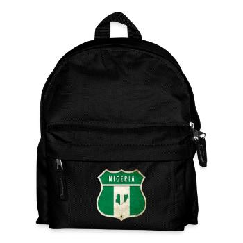 Design du drapeau du Nigéria - Sac à dos Enfant - noir - Devant