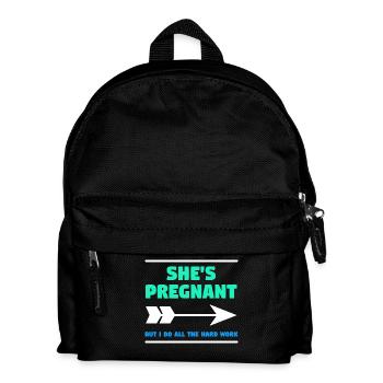 Parents Papa Statement Pregnant Baby Happiness Family - Kids' Backpack - black - Front